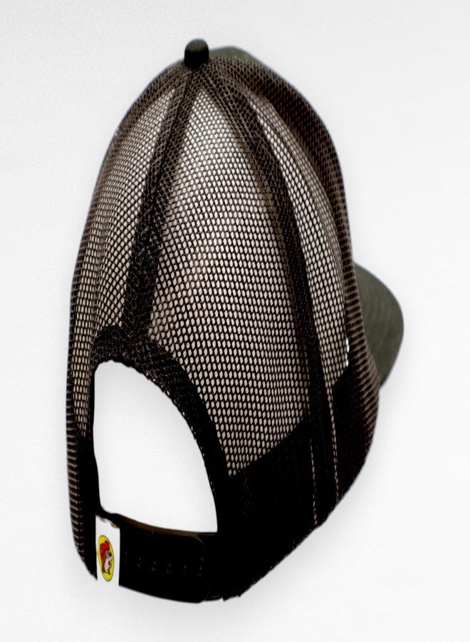 Buc-ee's قبعة سائق الشاحنة من Buc-ee's قابلة للتعديل، شعار القندس مطرز في الأمام، مقاس واحد يناسب الجميع (الولايات المتحدة، ألفا، مقاس واحد، أسود) - Image 2