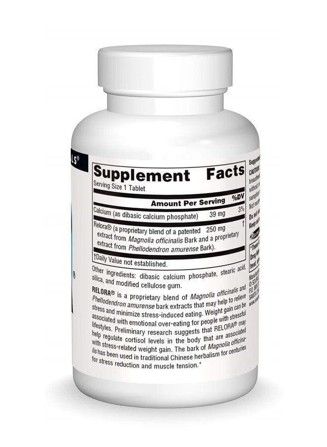 Source Naturals ريلورا، مزيج من مستخلصات لحاء الماغنوليا أوفيشيناليس ولحاء الفيلوديندرون أمورينسي 250 ملغ، 90 قرص - Image 3