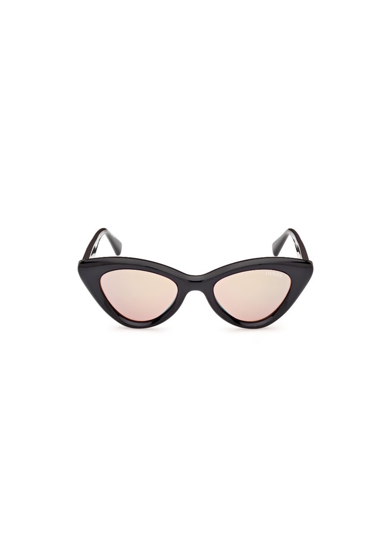 GUESS - GUESS FULL RIM MIRRORED CAT EYE UNISEX INJECTED SUNGLASSES GU0013701U50 - Image 1