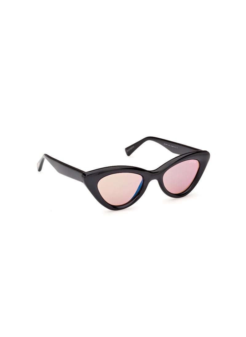 GUESS - GUESS FULL RIM MIRRORED CAT EYE UNISEX INJECTED SUNGLASSES GU0013701U50 - Image 1