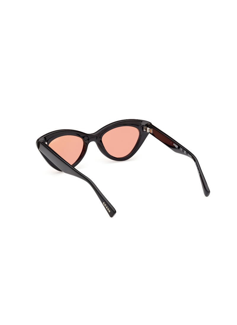 GUESS - GUESS FULL RIM MIRRORED CAT EYE UNISEX INJECTED SUNGLASSES GU0013701U50 - Image 1