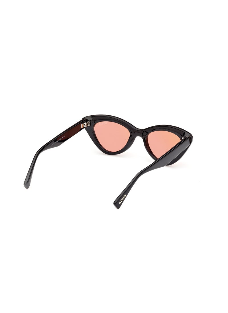 GUESS - GUESS FULL RIM MIRRORED CAT EYE UNISEX INJECTED SUNGLASSES GU0013701U50 - Image 1