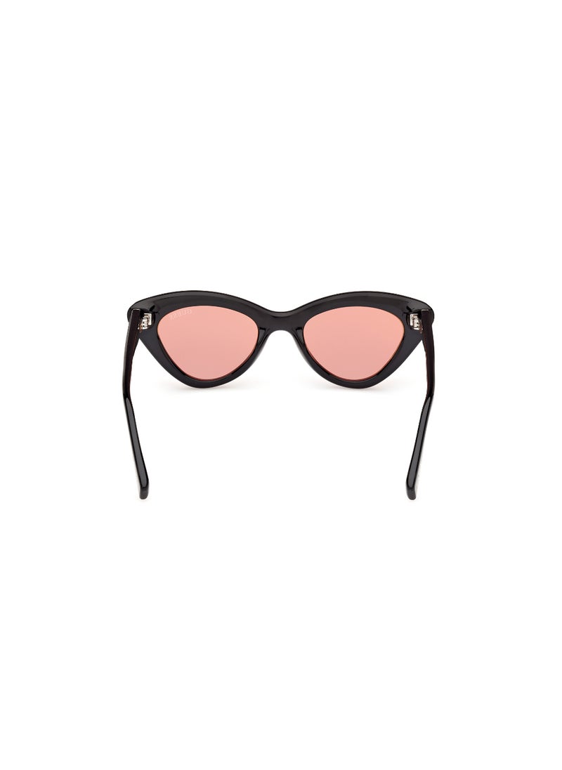 GUESS - GUESS FULL RIM MIRRORED CAT EYE UNISEX INJECTED SUNGLASSES GU0013701U50 - Image 1