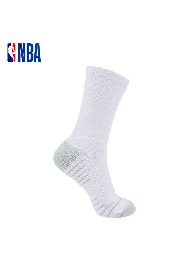Nba Basketball Socks For Men, High-top Casual Sports Long Socks, Copper Ion Antibacterial Yarn, Thickened Terry Cotton Bottom Socks For Autumn And Winter, 3 Pairs - Image 3