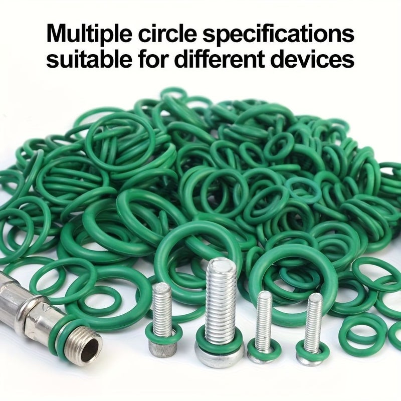 274pcs Green O Rings With Oil Seal Screwdriver For Auto AC Compressor Pipe Sealing Tool - Image 5