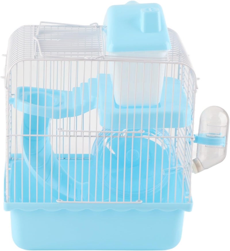 YOSOO Large Space 2 Tier Hamster Cage High Chassis Design Hamster Cage for Small Pet Hamster (Blue) - Image 5