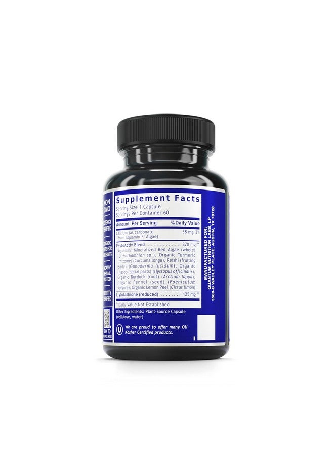 Quantum Nutrition QNL Glutathione Support - Glutathione Capsules for Adults - Organic Antioxidant, Liver & Immune Support Supplement - Supports Eye Health - 60 Plant-Source Capsules - Image 2