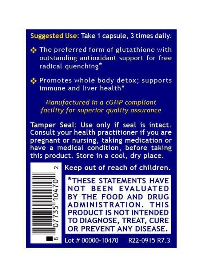 Quantum Nutrition QNL Glutathione Support - Glutathione Capsules for Adults - Organic Antioxidant, Liver & Immune Support Supplement - Supports Eye Health - 60 Plant-Source Capsules - Image 4