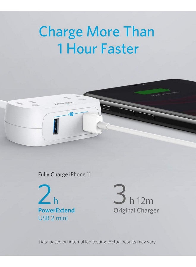 Anker Extension Cord,Mini Power Strip with USB Ports ,2 Outlets and 2 USB-A Ports, Flat Plug, 5 ft Extension Cord, Safety System for Travel, Desk, and Home Office, TUV Listed - Image 4