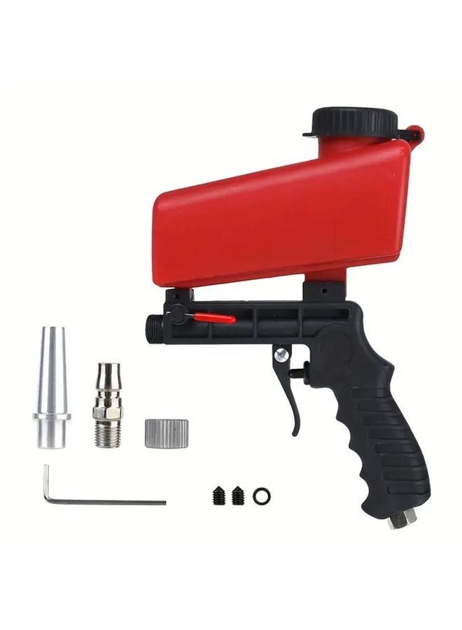 1pc 90psi High Pressure Pneumatic Sandblasting Gun Kit Portable Air Powered Sandblaster - Image 1