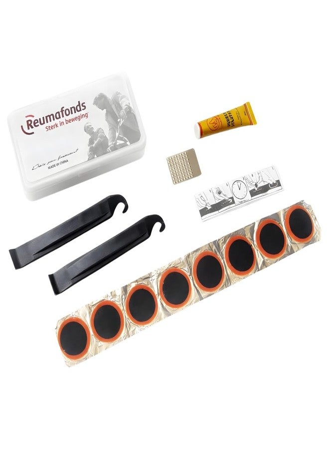 FCCRACING Bicycle Tyre Repair Kit | Portable Cycle Puncture Repair Tool Set with Patches and Tire Levers | Inner Tube Puncture Repair Kit - Image 1