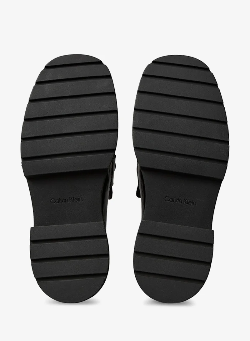 Calvin Klein Jeans Leather Chunky Apron Toe Loafers