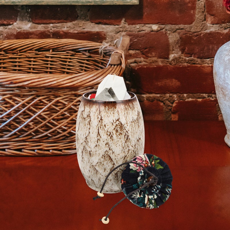 Ceramic Tea Jar Decorative Loose Tea Container Multi-function Tea Canister Sealed Tea Jar - Image 4
