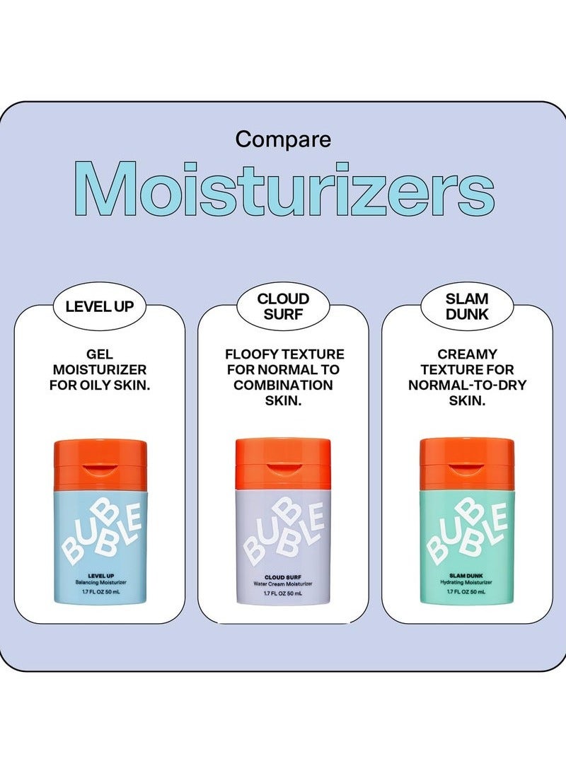 Skincare Cloud Surf Water Cream Face Moisturizer - Hydrating & Mattifying Moisturizer to Help Rebalance Oils and Minimize Pores with Celery Seed Extract - Suitable for Sensitive Skin (50ml)