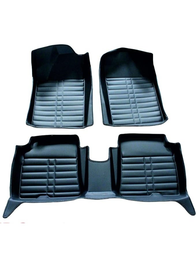 5D Car Floor Mats – Durable, Easy-to-Clean & Stylish Protection for Compact Sedans – Perfect for Daily Use - Image 1