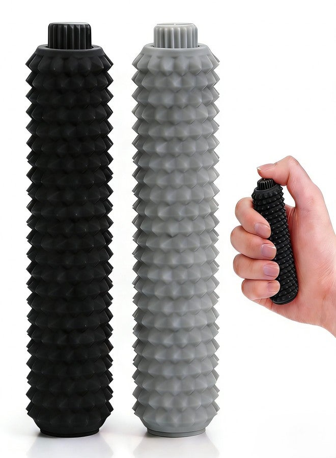 Parawo 2PCS Little Ouchies Pain Stim Fidget,Spiky Sensory Fidget Toys for Adults Anxiety Relief(Black,Grey) - Image 1