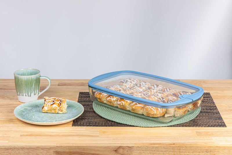 Sio 9x13 Glass Baking Dish with GLASS LID Lids Large Airtight Casserole Dish for Oven Pan Dishes Food Storage Containers Lids Glass Silicone Sets Bakeware Bread Pan Tray Sheet Ceramic Tins Non Toxic - Image 5