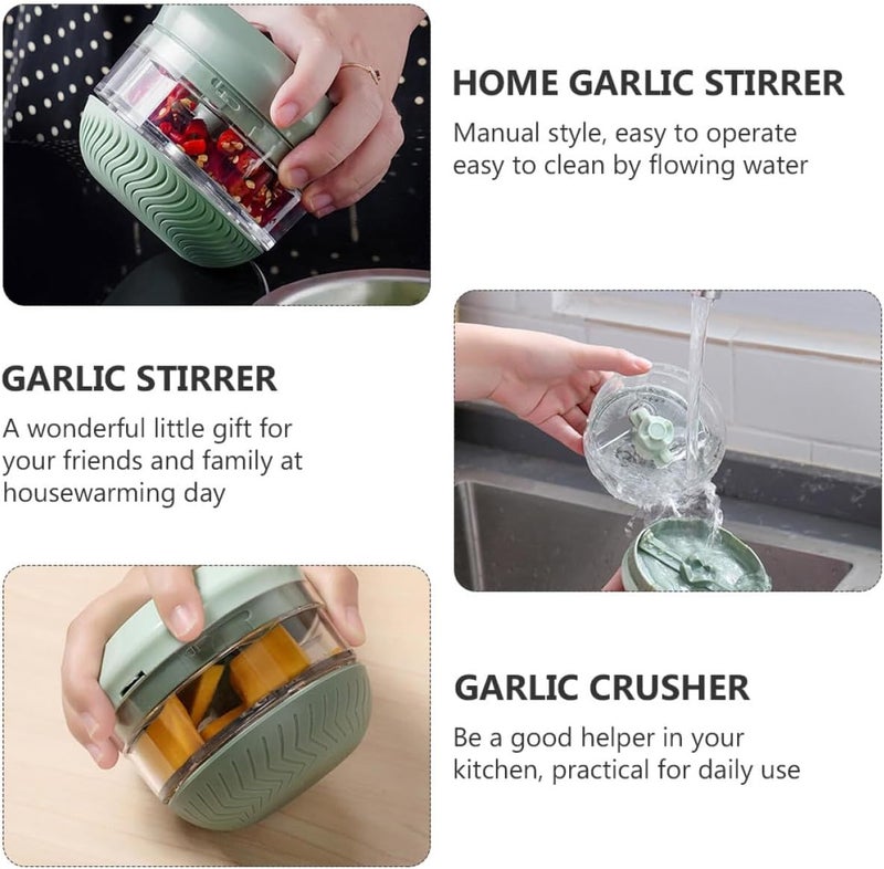 Manual Garlic Crusher and Mini Kitchen Garlic Stirrer with Food-grade Material Compact Size for Home Cooking and Seasoning Preparation - Image 3