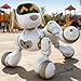 Ruko 18011 Smart Robot Dog Interactive Puppy with 30 LED Expressions Programmable Play 24 GHz Remote Gesture Control Toy for Kids Age 3 - Image 2