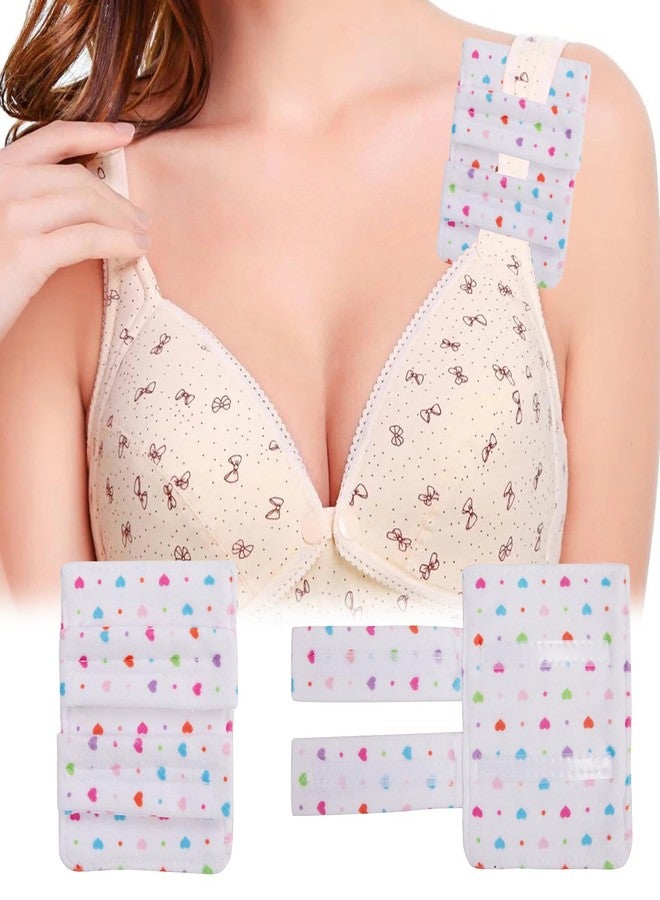 FDFuZhao 2 Pack Bra Strap Pads Protector for Chest Port, Pacemaker Pillows for Bra Post-Surgery, Port Pillows for Chemo Patients, Soft Chemo Port Pillow Recovery Cushion for Chest Heart Support(Love Print) - Image 1