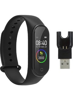 Qasul M4 Smart Bracelet Color LED Screen Sensor Vibration Touch Black  - Image 1