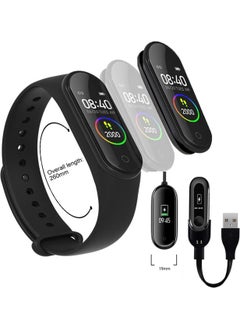 Qasul M4 Smart Bracelet Color LED Screen Sensor Vibration Touch Black  - Image 5