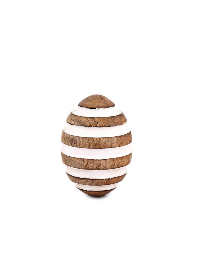 NIRMAN Decorative Balls Mango Wood for Centerpiece or Individual Use Ideal for Use in Living, Dining Room, Coffee Table (3" x 3" x 3"), (Set of 3) - Image 4