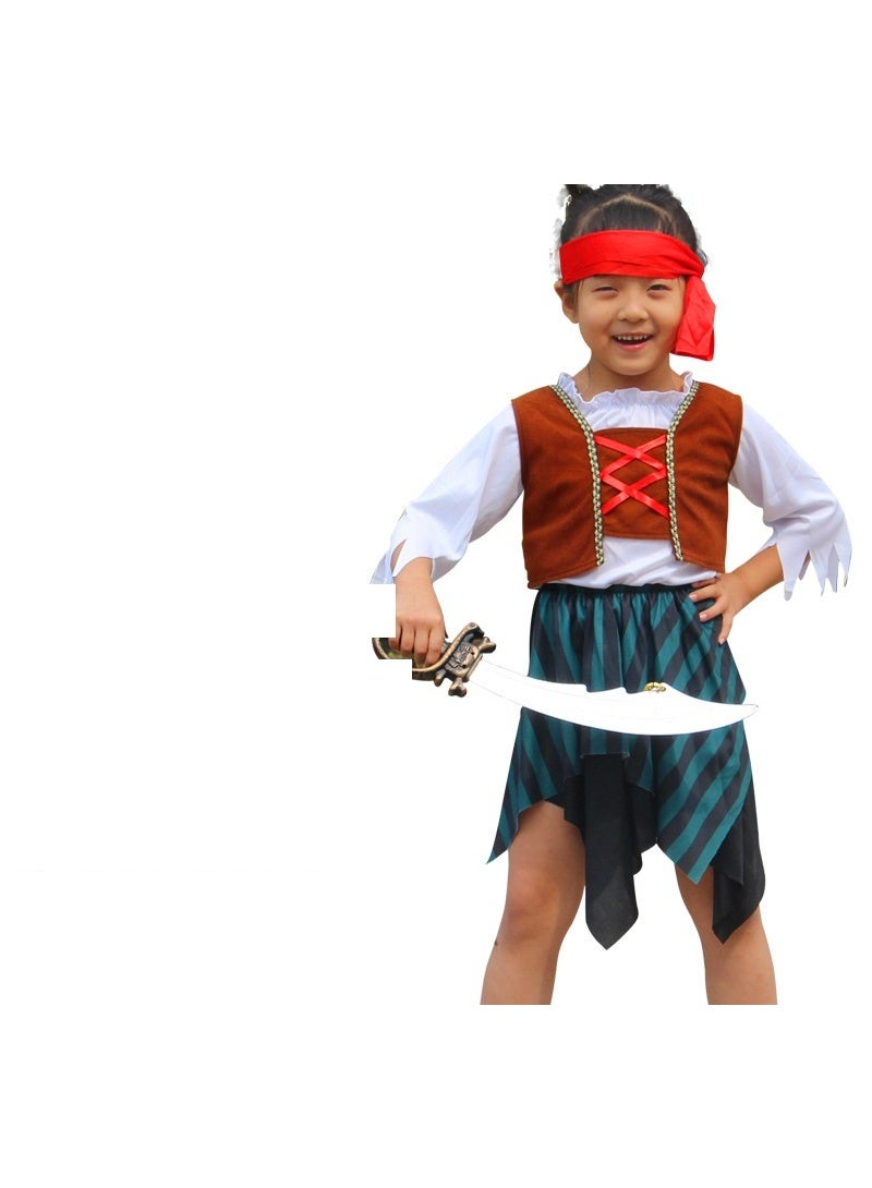 NIBEMINENT Halloween female pirate costume party Pirate cosplay costume Caribbean Pirate Captain Jack costume costume - Image 1
