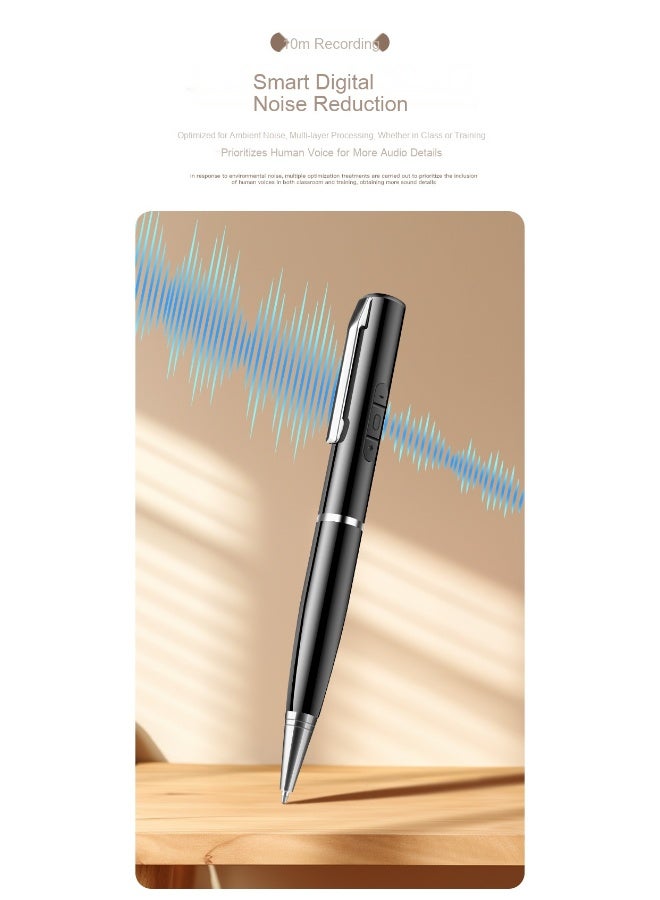 HD Business Voice Recorder - Portable Pen-Shaped Audiobook Player - Image 3