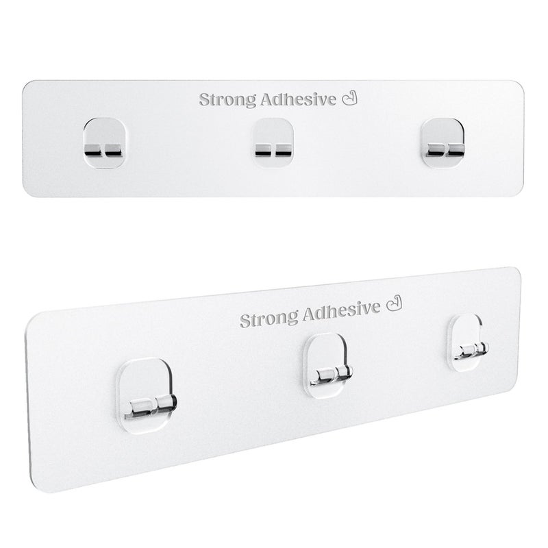 KINCMAX 2-Pack Strong Sticky Waterproof Heavy-Duty Wall Adhesives, Shower Caddy Adhesive Replacement Stickers, No-Trace Wall Adhesives Hook Strip for Shower Caddy, Kitchen Racks, Bathroom Shelf - Image 1