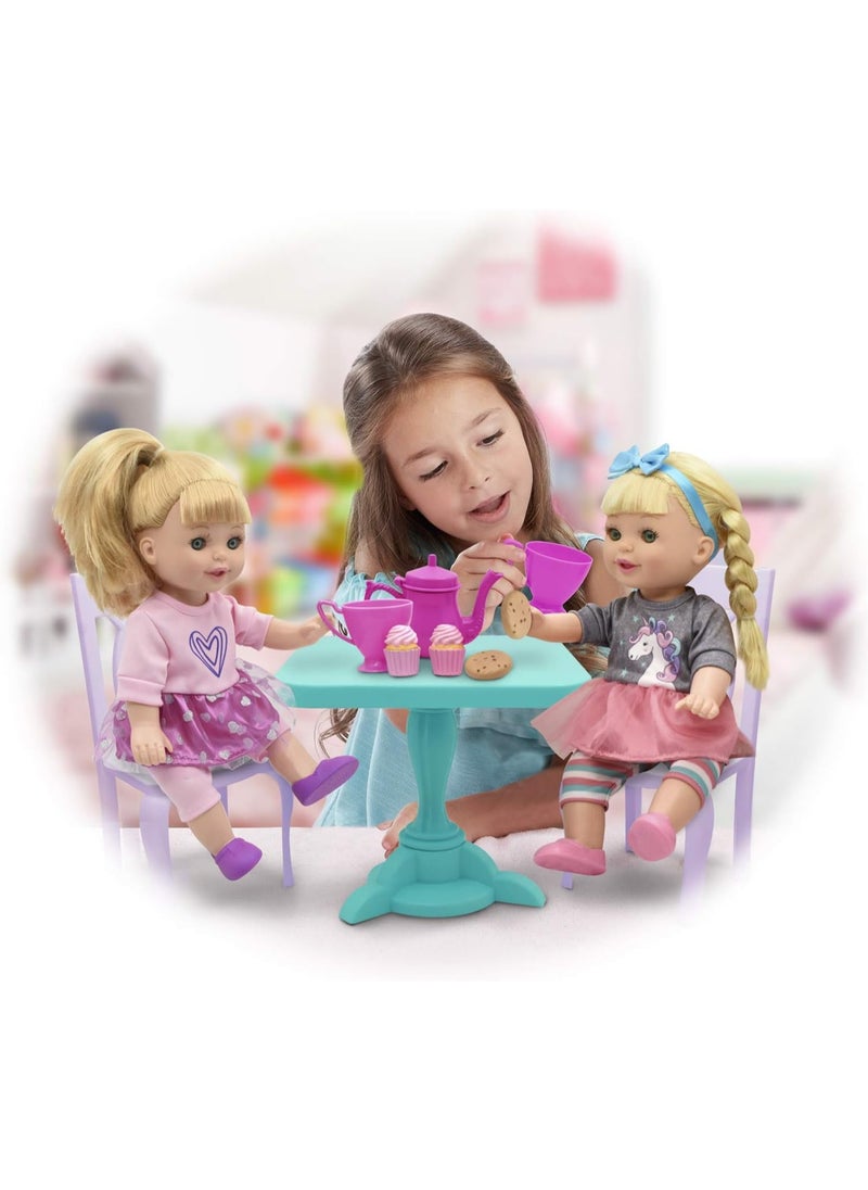 Baby Maziuna Tea Party Doll Set For Kids With 2 Dolls  - Image 4