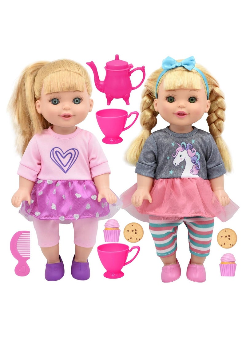 Baby Maziuna Tea Party Doll Set For Kids With 2 Dolls  - Image 5