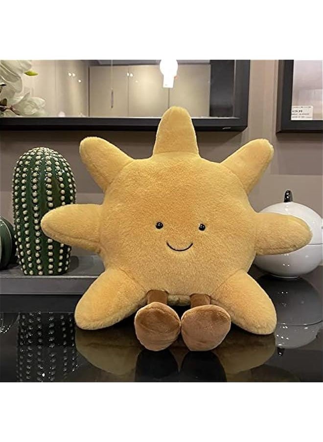 Sun Shaped Plush Toys, Soft Bedside Sofa Pillows, Used for Home Decoration as Birthday Gifts for Children and Girls (Sun)  - Image 2