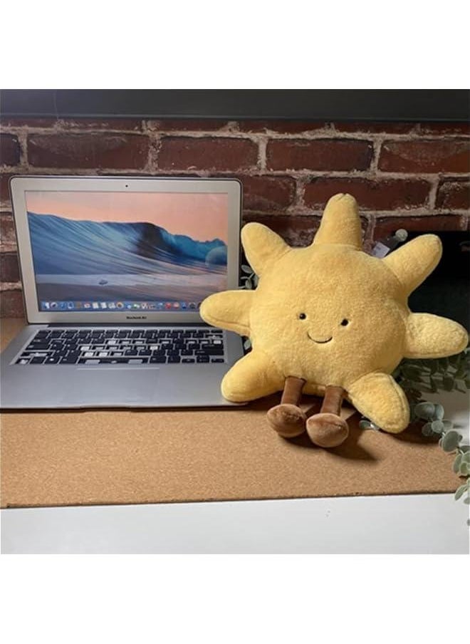 Sun Shaped Plush Toys, Soft Bedside Sofa Pillows, Used for Home Decoration as Birthday Gifts for Children and Girls (Sun)  - Image 4