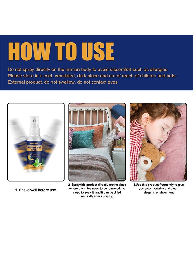 SOUTH MOON Natural Mite Spray for Bedding,Quilts,Sofas,Mites and Anti-mites 50ML - Image 3