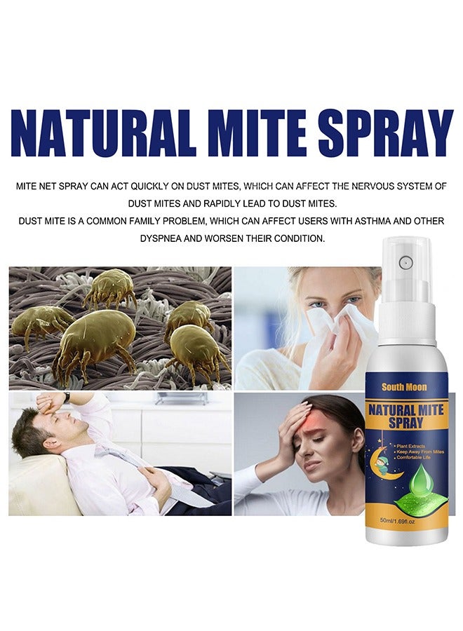 SOUTH MOON Natural Mite Spray for Bedding,Quilts,Sofas,Mites and Anti-mites 50ML - Image 5