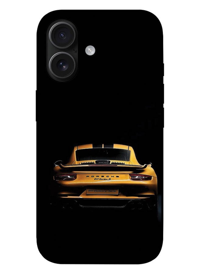EYE CATCH Printed Protective Case Cover For Apple iPhone 17  -  Porsche Yellow Car