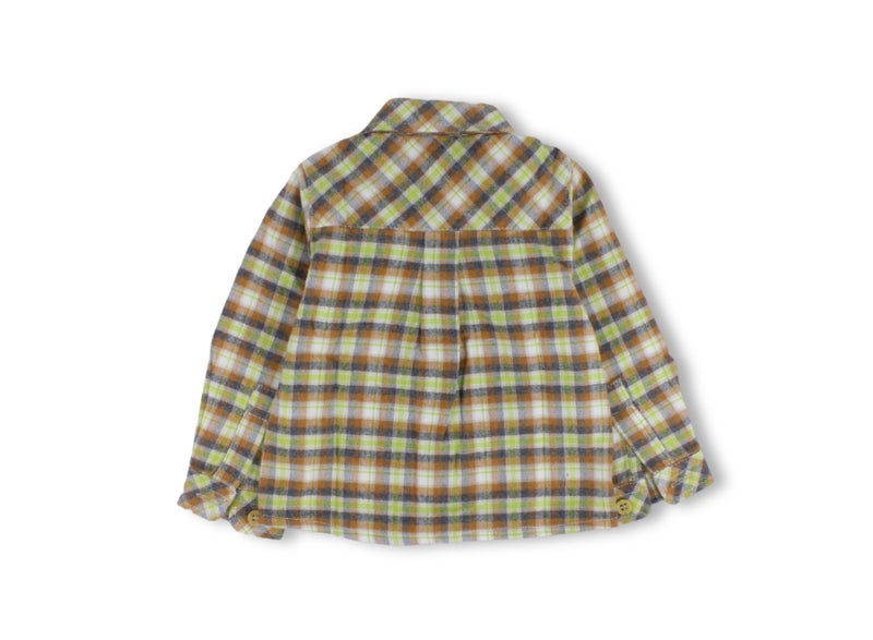 Pompelo Baby Boys Long-Sleeved Shirt – Brown - Image 3