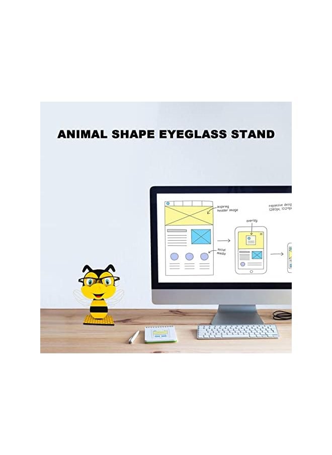 The Bros Glasses Display Stand Animal, Cute Glasses Stand, Wooden 3D Handmade Creative Sunglasses Display For Desktop Accessories, Home Decor  - Image 5