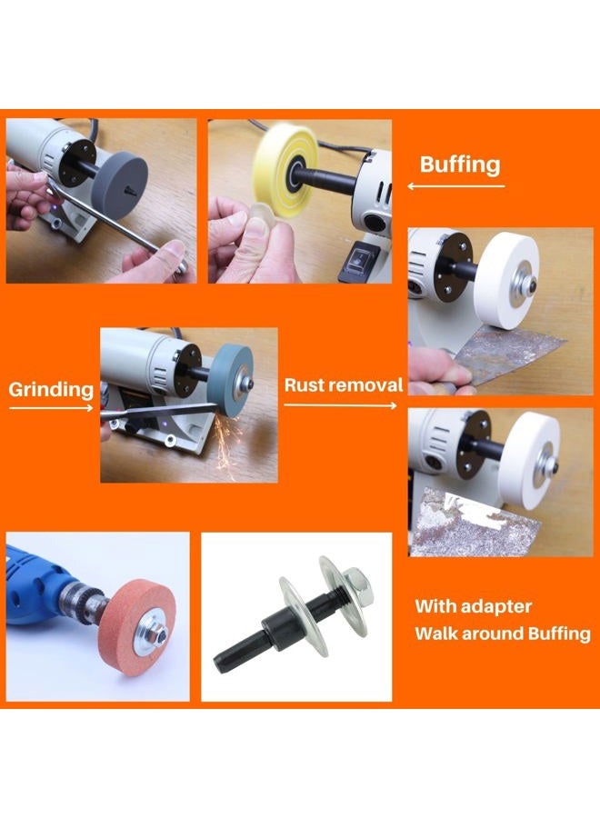 AmaCupid Grinding Wheel Kit 75mm (8 pieces). Suitable for mini polishers and electric drills. For sharpening, rust removal, and polishing. Ideal for home DIY projects - Image 4