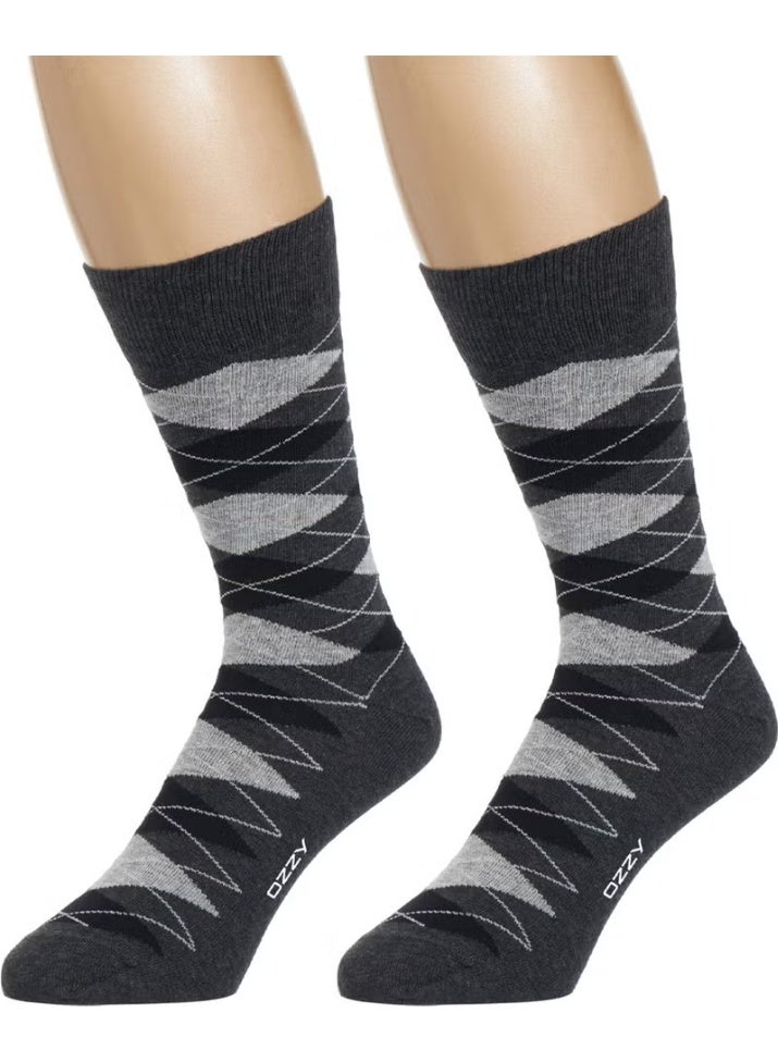 Ozzy Socks Men's Seamless Combed Cotton All Season Socks, 3 Pairs - Image 2