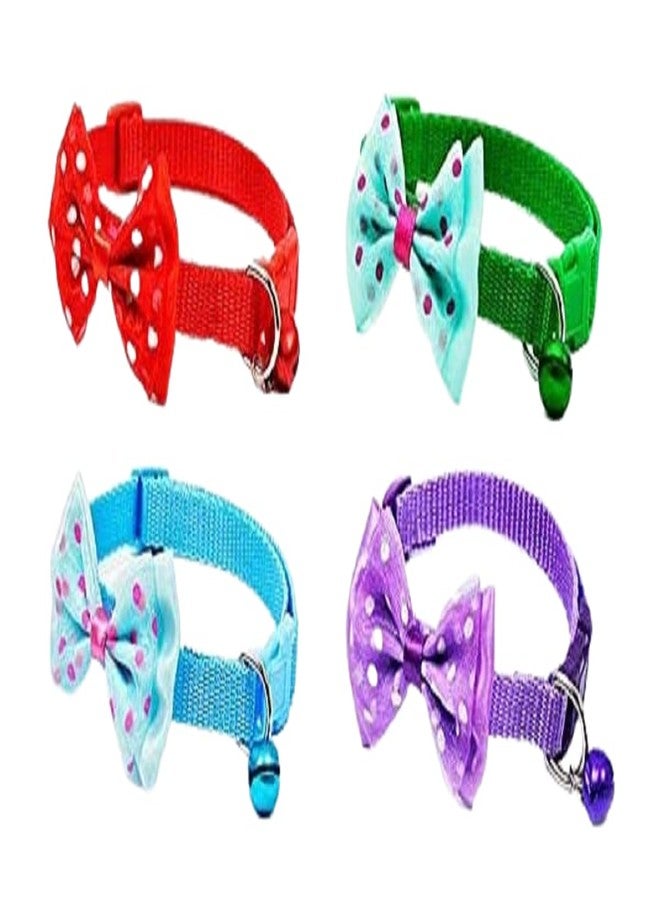 KittuPet Dog Cat Pet Bowknot Cute Bow Tie Bell Adjustable Puppy Kitten Necktie Collar Color May Vary - Image 1