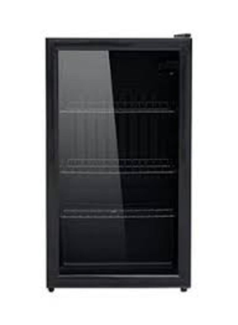 Dansat Glass Door Display Refrigerator 90L Black 90 L D190SC black - Image 1