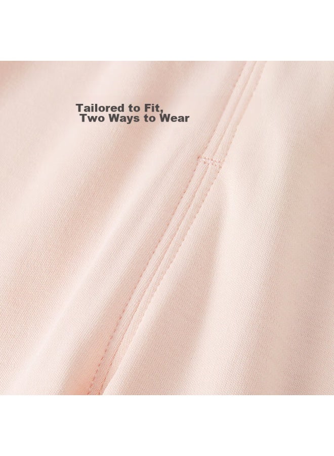 Shu Beiyi Shubeyi 2-pack Baby High-waist Pants, Infant Belly Protection, Warm Children's Trousers, Style, Autumn Pants, Pajama Pants, Pink, 110cm - Image 3