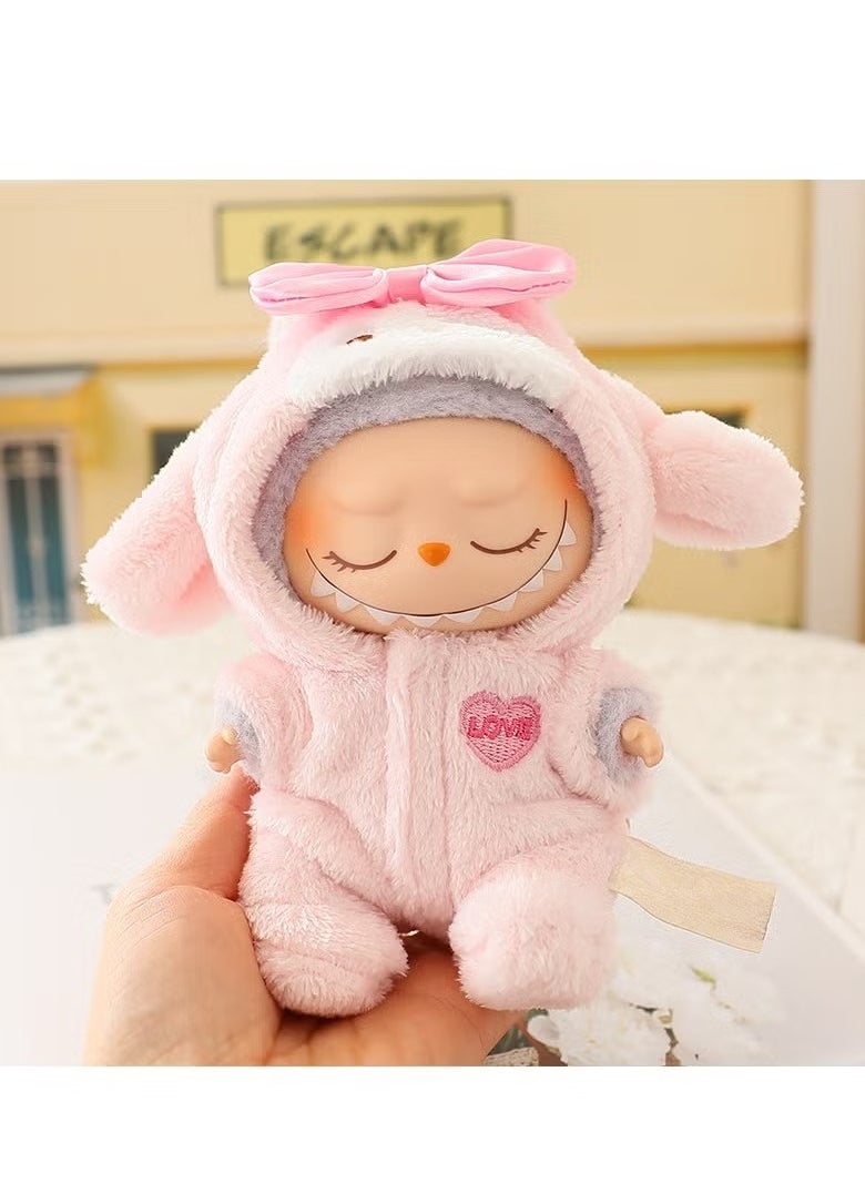 LABUBU - LABUBU Doll Second generation sitting Smile with 1 pieces of doll clothes - Image 1