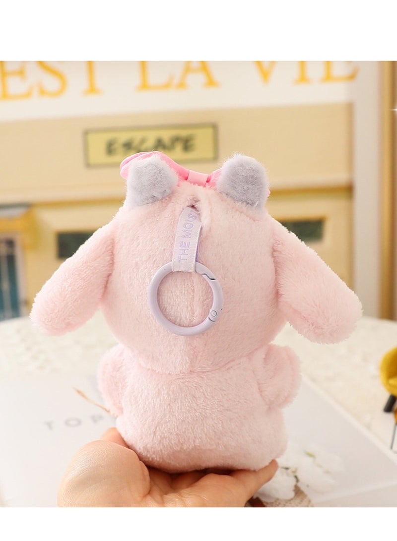 1 pieces of doll clothes for labubu V1 labubu V2 labubu V3 pink rabbit - Image 2