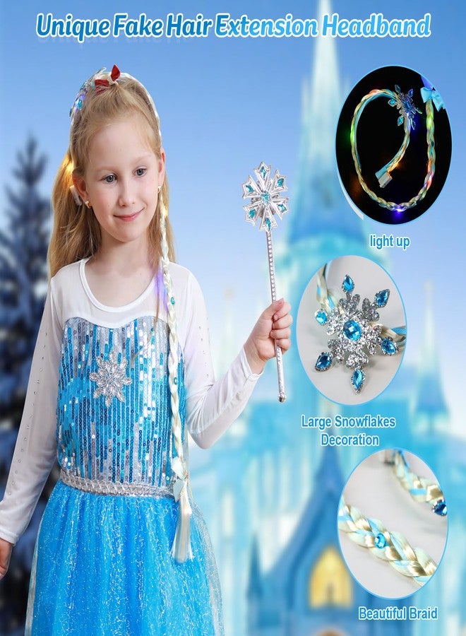 Meland Princess Dress Up for Girls - Light Up Halloween Costume for Girls Age 3-10, Princess Toys for Christmas Birthday Gift(S,3-4 Years) - Image 2