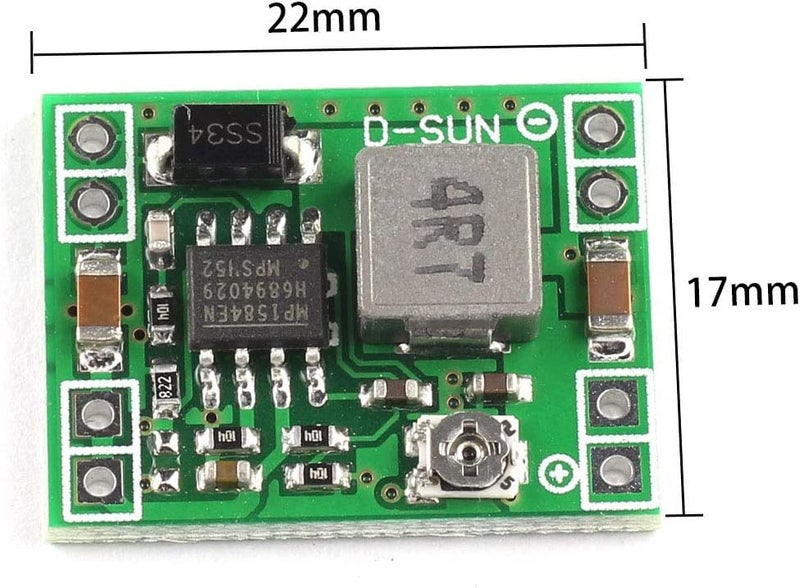 DZS Elec محول دز إليك 2 قطعة MP1584EN ميني 3A DC-DC خافض الجهد 4.5V-28V إلى 0.8V-20V منظم جهد قابل للتعديل 24V/12V/9V إلى 12V/5V/3.3V وحدة طاقة خافضة - Image 3