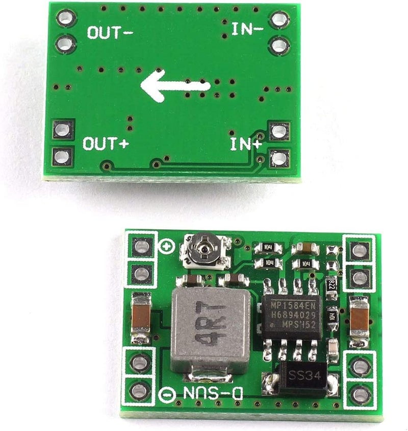 DZS Elec محول دز إليك 2 قطعة MP1584EN ميني 3A DC-DC خافض الجهد 4.5V-28V إلى 0.8V-20V منظم جهد قابل للتعديل 24V/12V/9V إلى 12V/5V/3.3V وحدة طاقة خافضة - Image 4