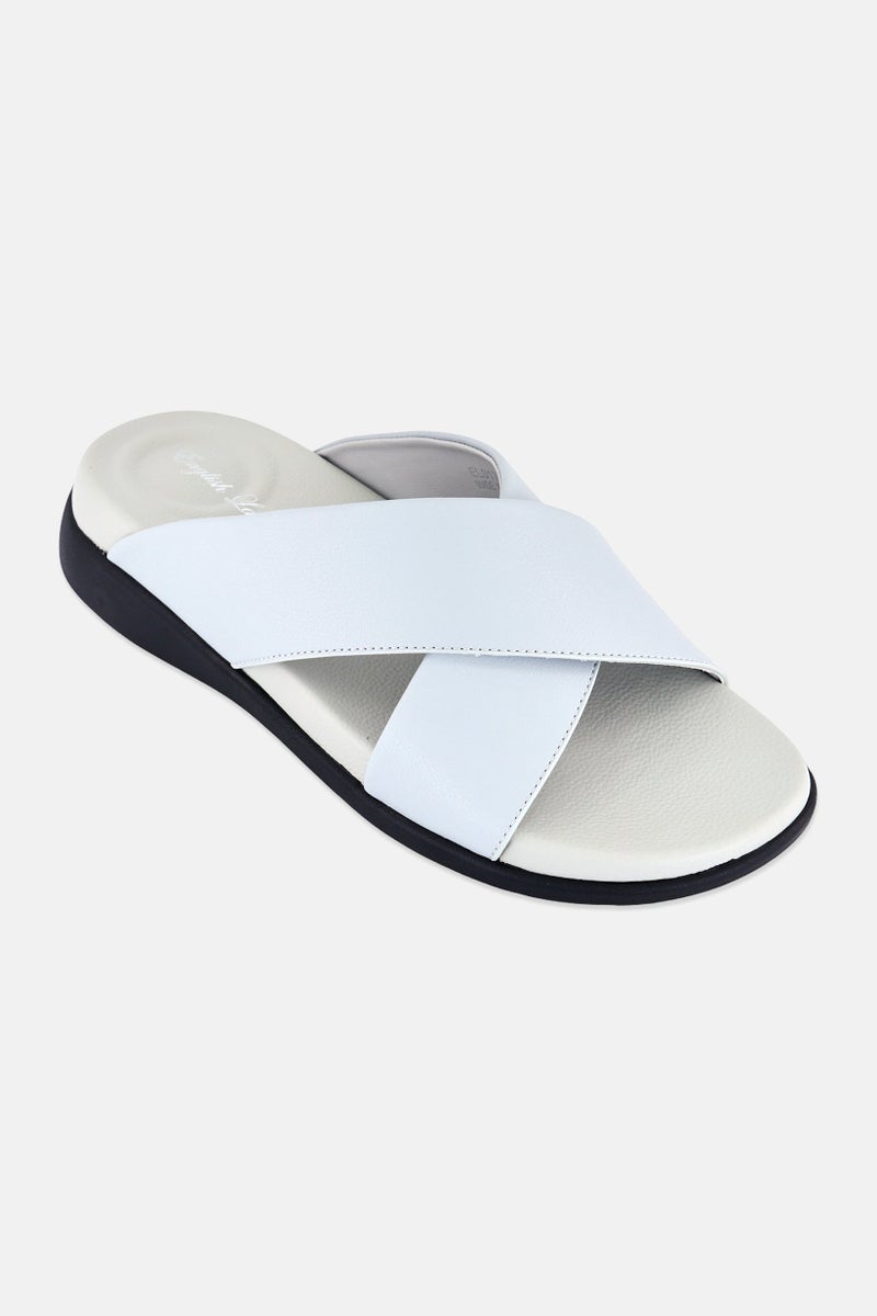 English Laundry Men Slip On Arabic Sandals, Light Grey - Image 1